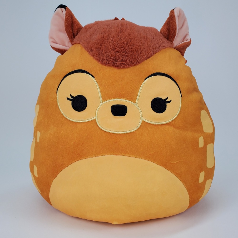 Disney Squishmallows Bambi Deer Plush 12 Inch Orange Brown Stuffed Animal Toy